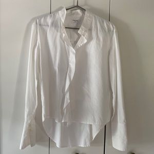 Frame button down top